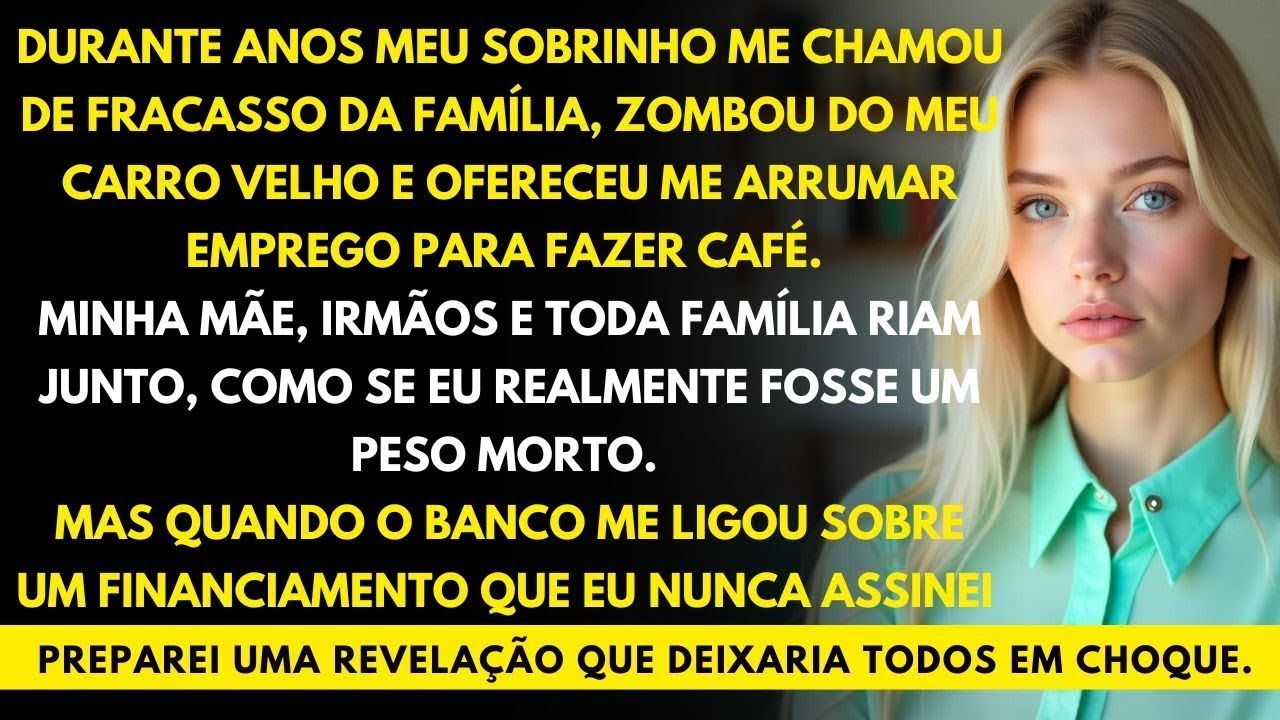 Meu sobrinho me chamou de  fracasso  e me humilhou na frente da família  Mas quando o banco revelou