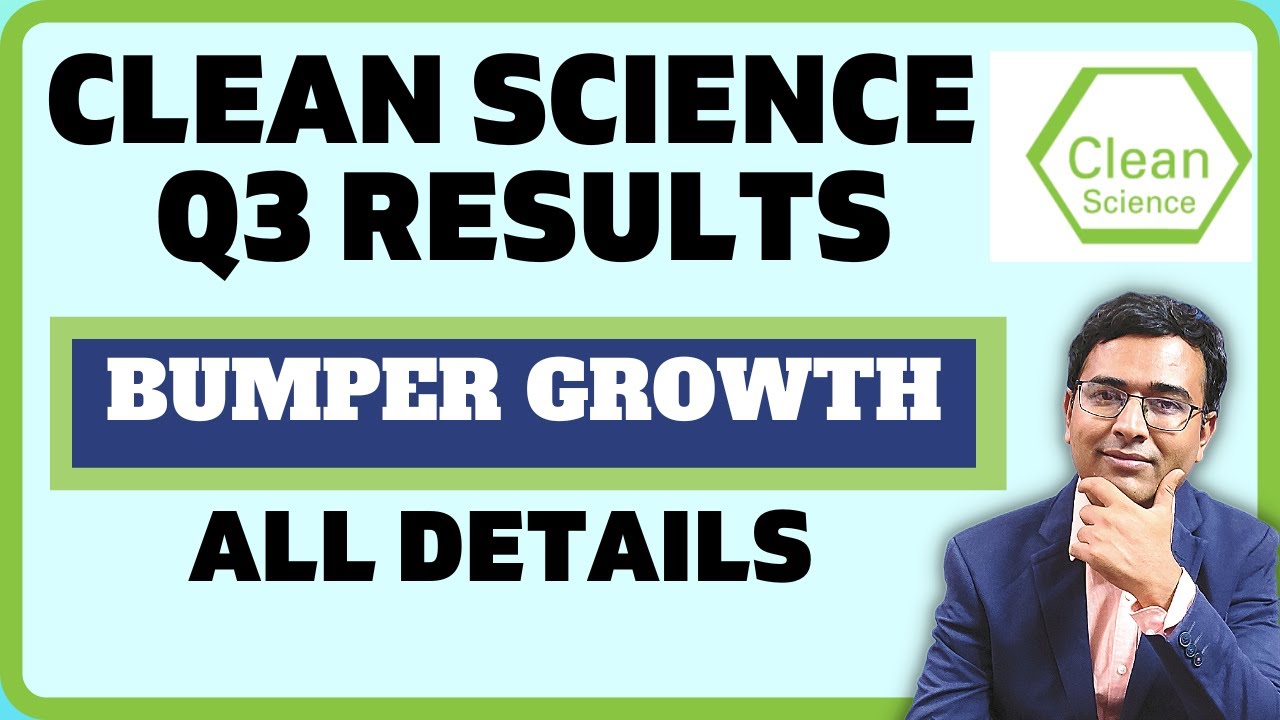 Clean science share Q3 results | Clean science and tech latest news
