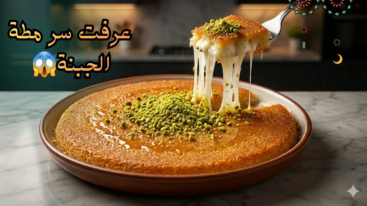 طريقة الكنافة النابلسية الناعمة بالجبن بـ3 مكونات فقط سر الجبنة المطاطية بدون تعقيد(احسن من المحلات)