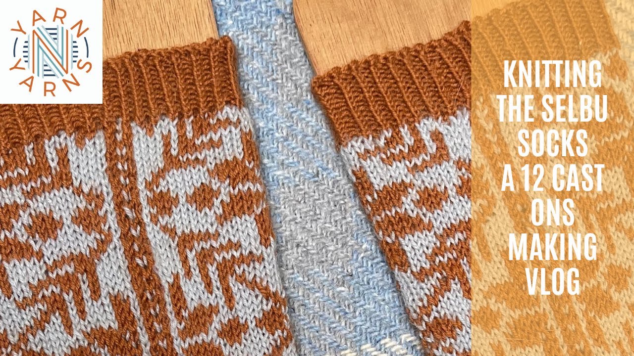 Knitting the Selbu Socks: A 12 cast ons making vlog
