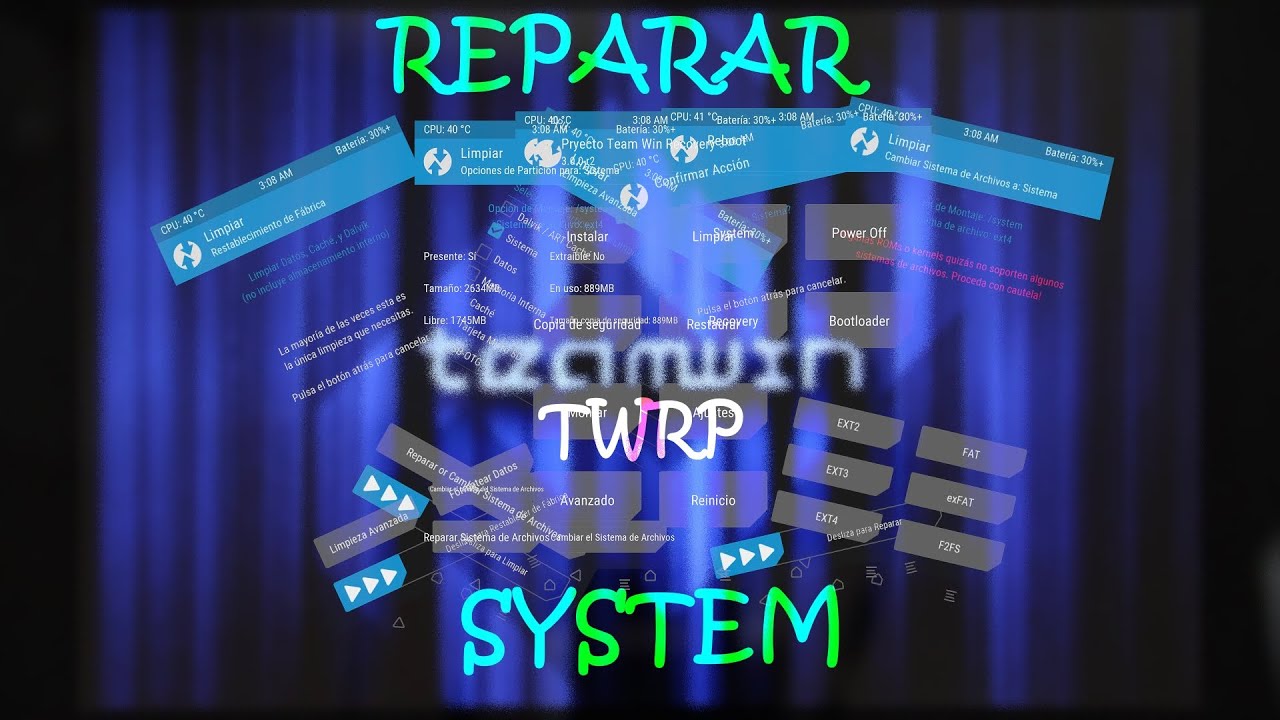 Tutorial Limpiar Reparar Cambiar Formato De Sistema Instalar Custom Rom Downgrade Android