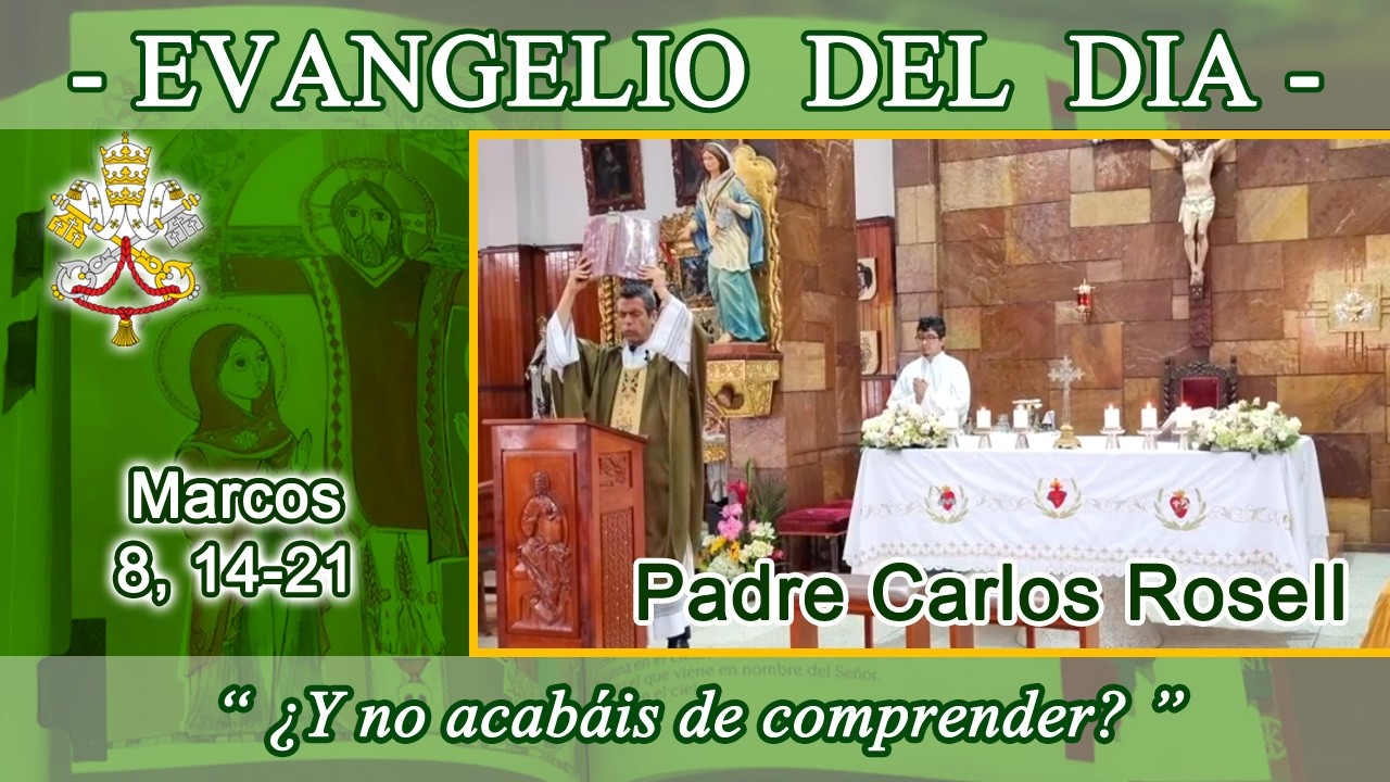 Evangelio día Martes 17/02/26 P Carlos Rosell - Mc 8, 14-21 La levadura de los fariseos y de Herodes