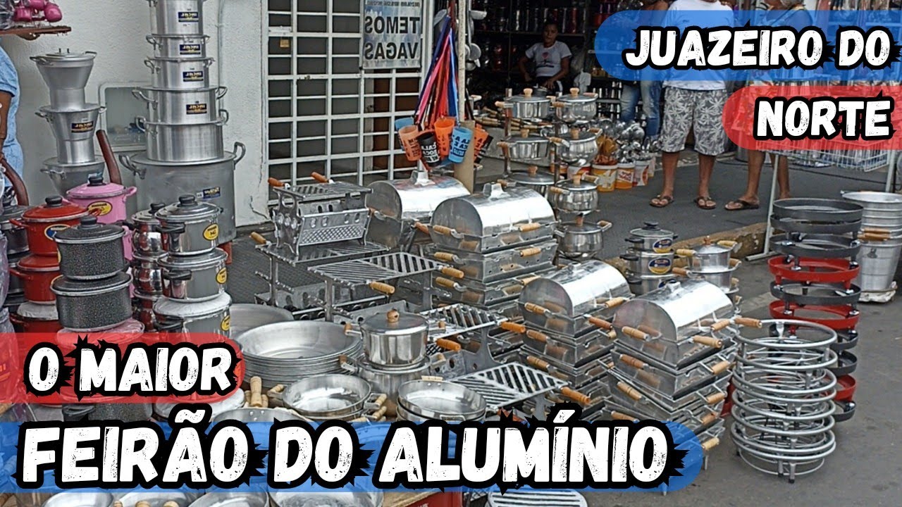 FEIRÃO DAS PANELAS ALUMÍNIO BATIDO JUAZEIRO DO NORTE-CE NO FOCO DA DISTRIBUIÇÃO (Parte 01) #nordeste