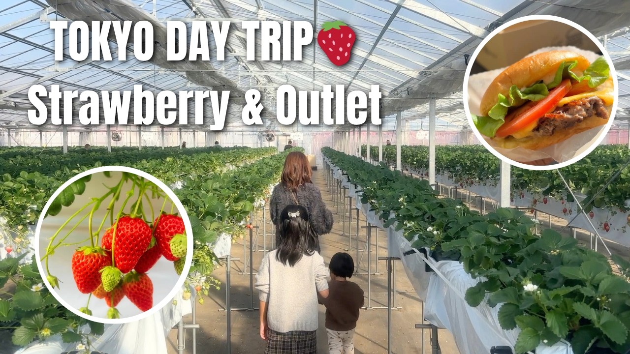 Strawberry Picking in Japan 🇯🇵 | A Family Day from Tokyo