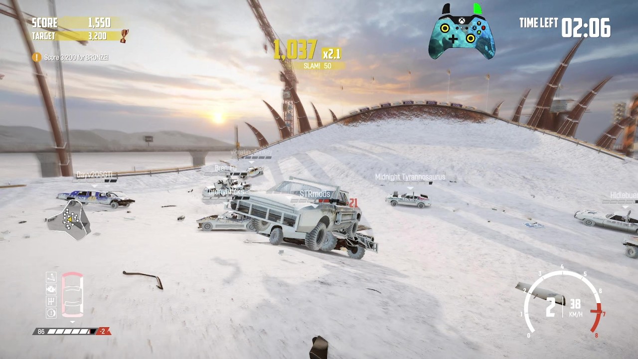 Wreckfest 26.02.13 Roadcutter Score Streak - The Maw Demolition Arena