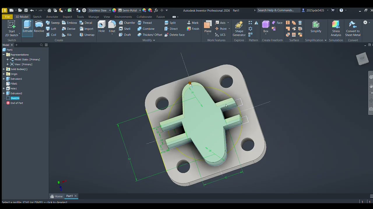 Auto CAD Inventor | Mnit M.Tech First Year Design Assignment 