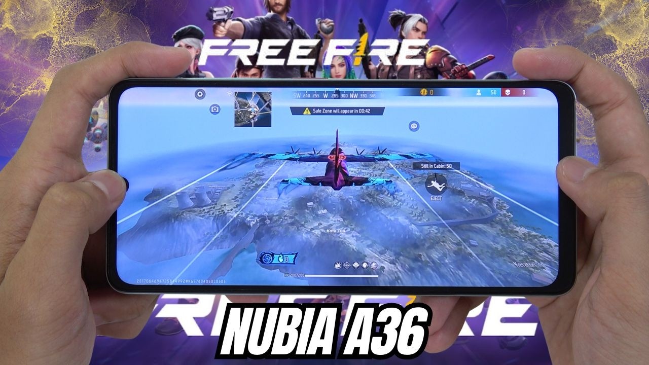 NUBIA A36 Test Game FREE FIRE | Unisoc T7200