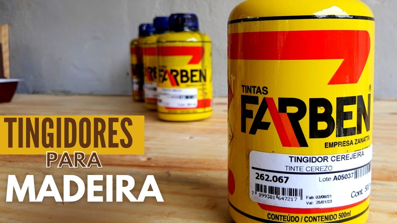 🪚 ACABAMENTO E QUALIDADE  FANTÁSTICA | Tingidores para madeira FARBEN