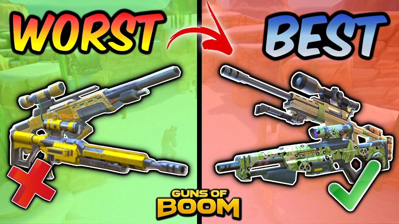 Every Sniper Rifle Ranked| Guns of Boom