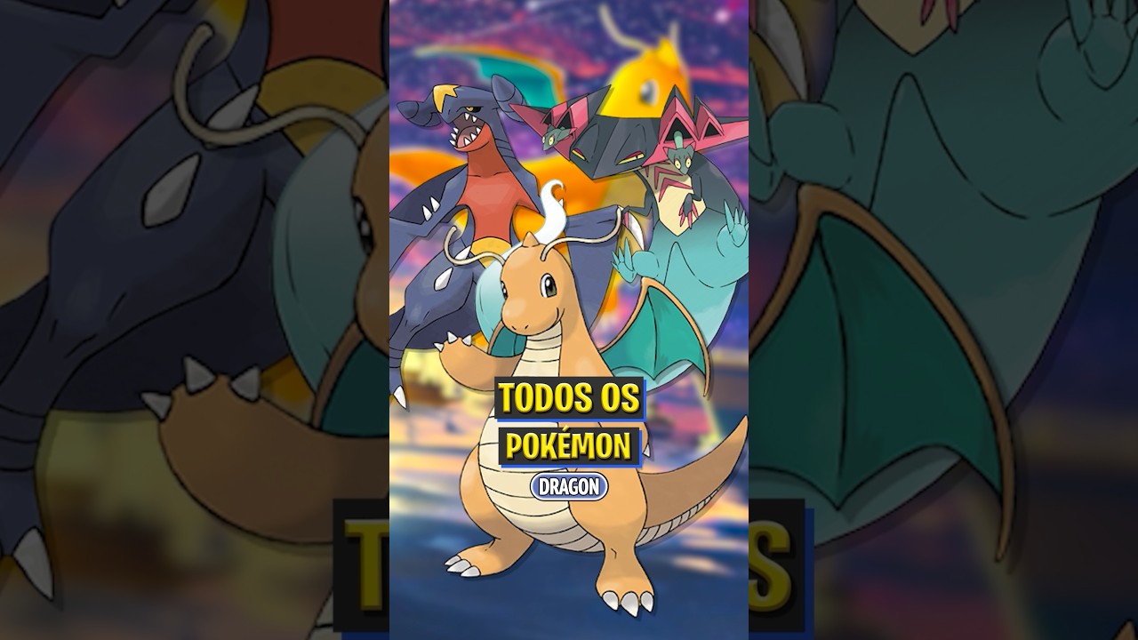 Todos os Pok&eacute;mon do tipo drag&atilde;o de toda a franquia Pok&eacute;mon!#pokemon #pokemonlegendsza