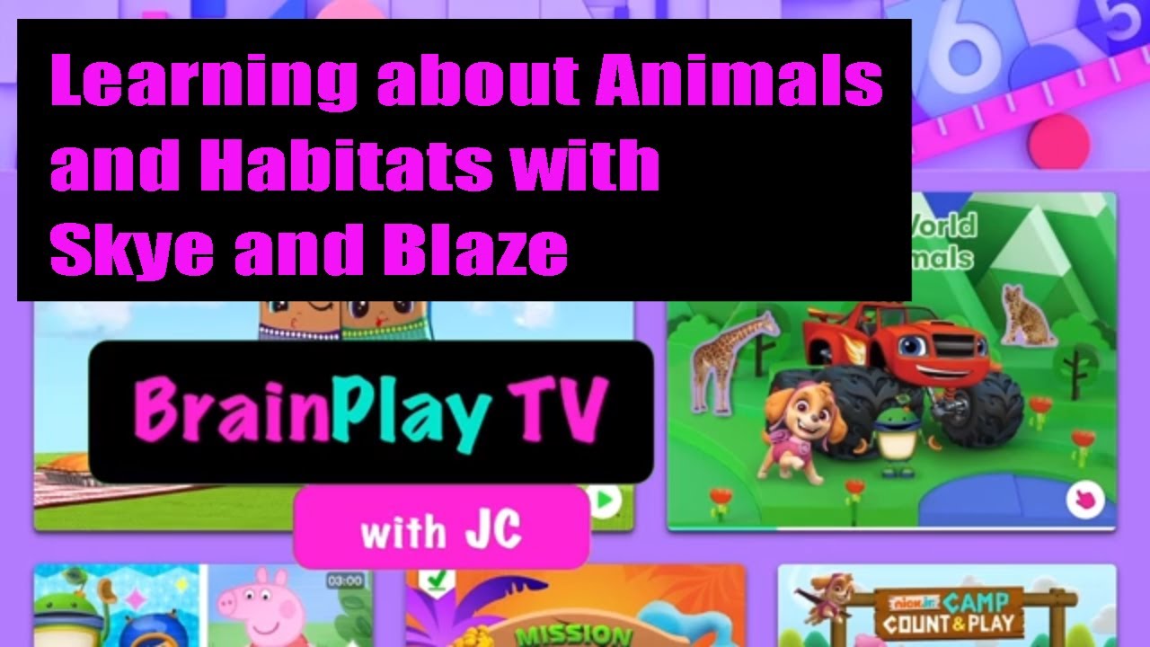 Learning about Animals and Habitats with Skye and Blaze on the Noggin app