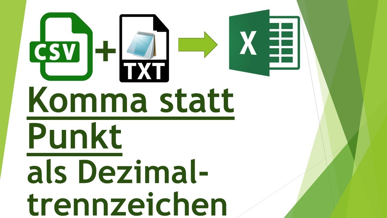 Dezimaltrennzeichen beim Excel-Import - Komma statt Punkt