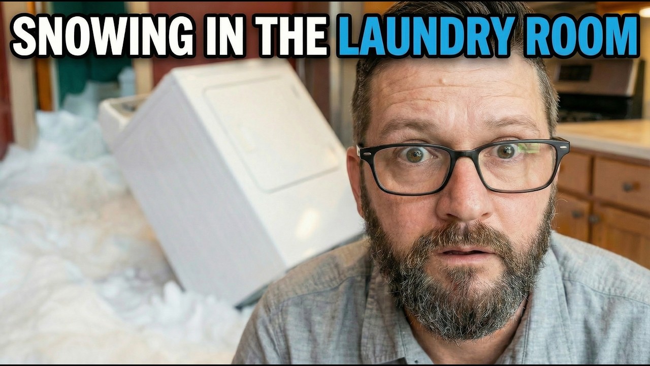 Snowing in the Laundry Room | Moving the dryer to a warmer spot in the kitchen