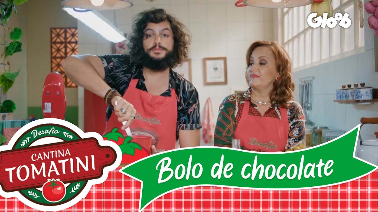 BOLO DE CHOCOLATE COM LEOCÁDIA E MOHAMED HINDI  | CANTINA TOMATINI | Mundo Gloob