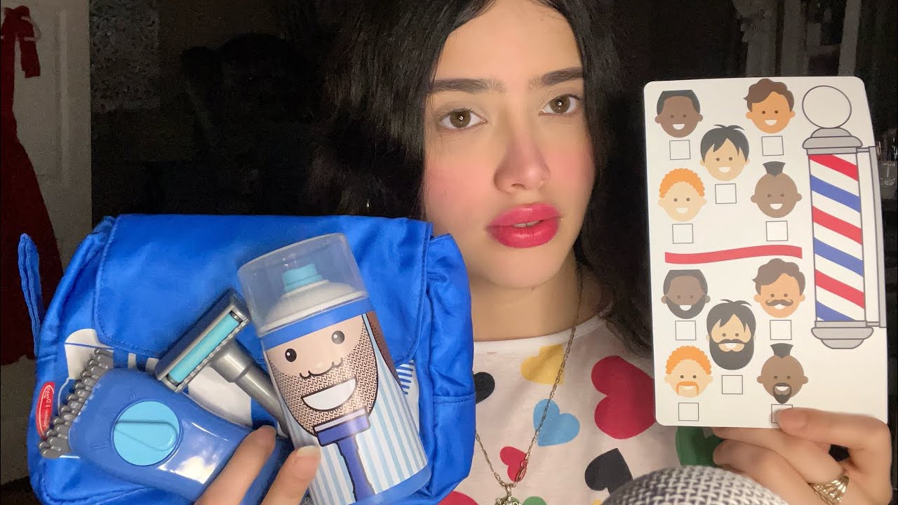 ASMR - ROLE- PLAY PELUQUERA A DOMICILIO , TE CORTO EL CABELLO Y TE RESURO LA BARBA 🧔‍♂️
