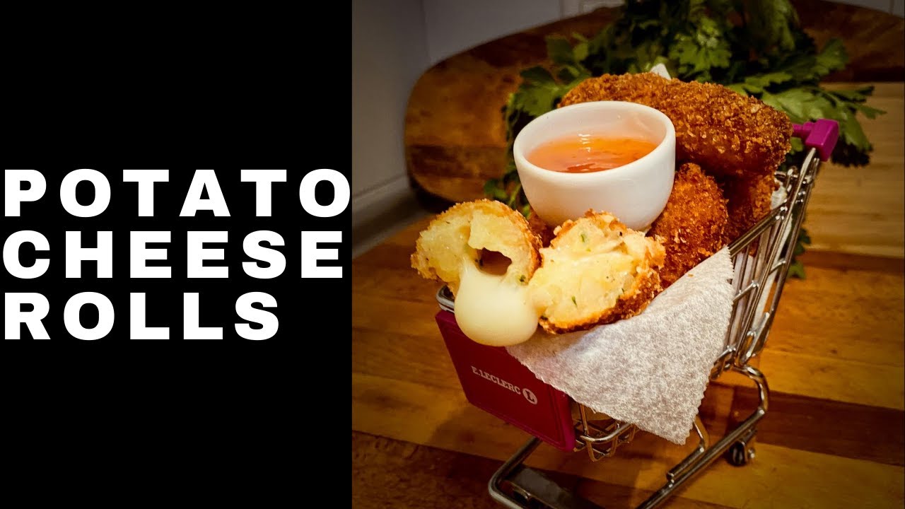 how to make potato cheese rolls sticks recipe I palitos de patatas y queso