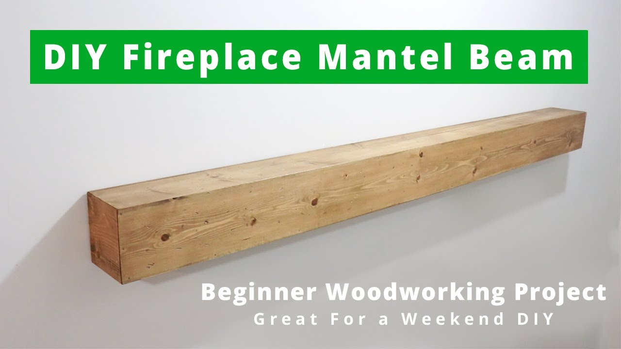 Easy DIY Fireplace Mantle Beam Anyone Can Build!