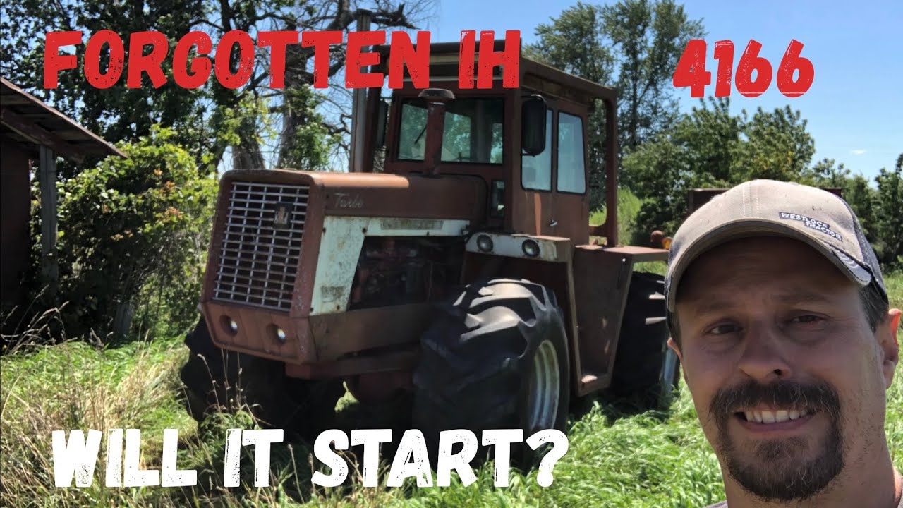 Will it start?  Abandoned International 4166. A new project!