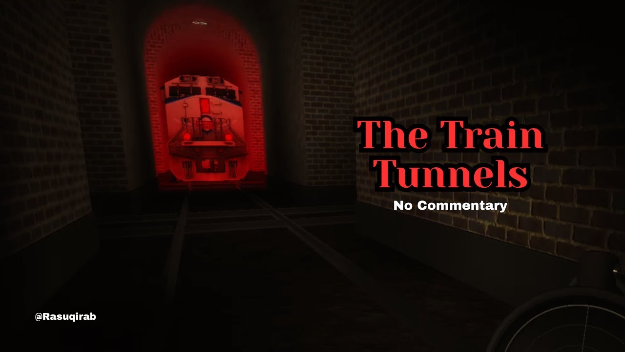 Gameplay Roblox Horror Map | The Train Tunnels | No Commentary