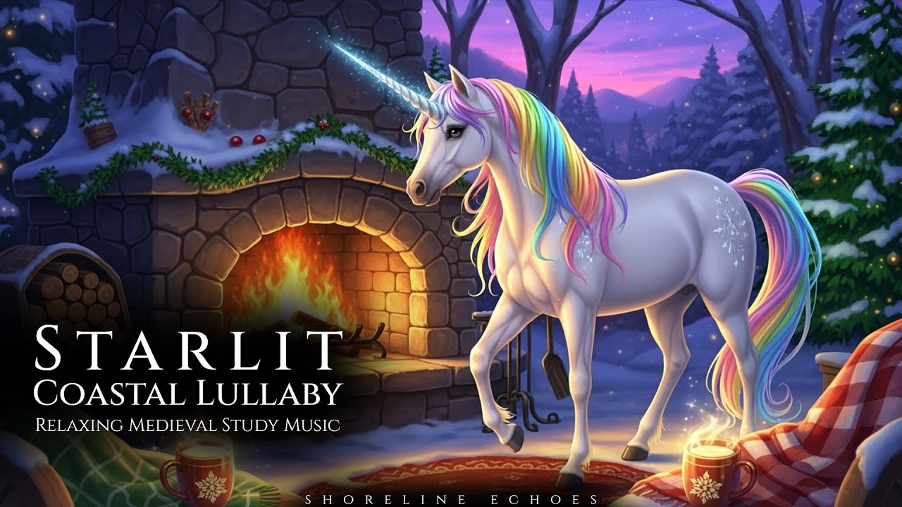 Starlit Coastal Lullaby Shinkai Style | Medieval Study Beats