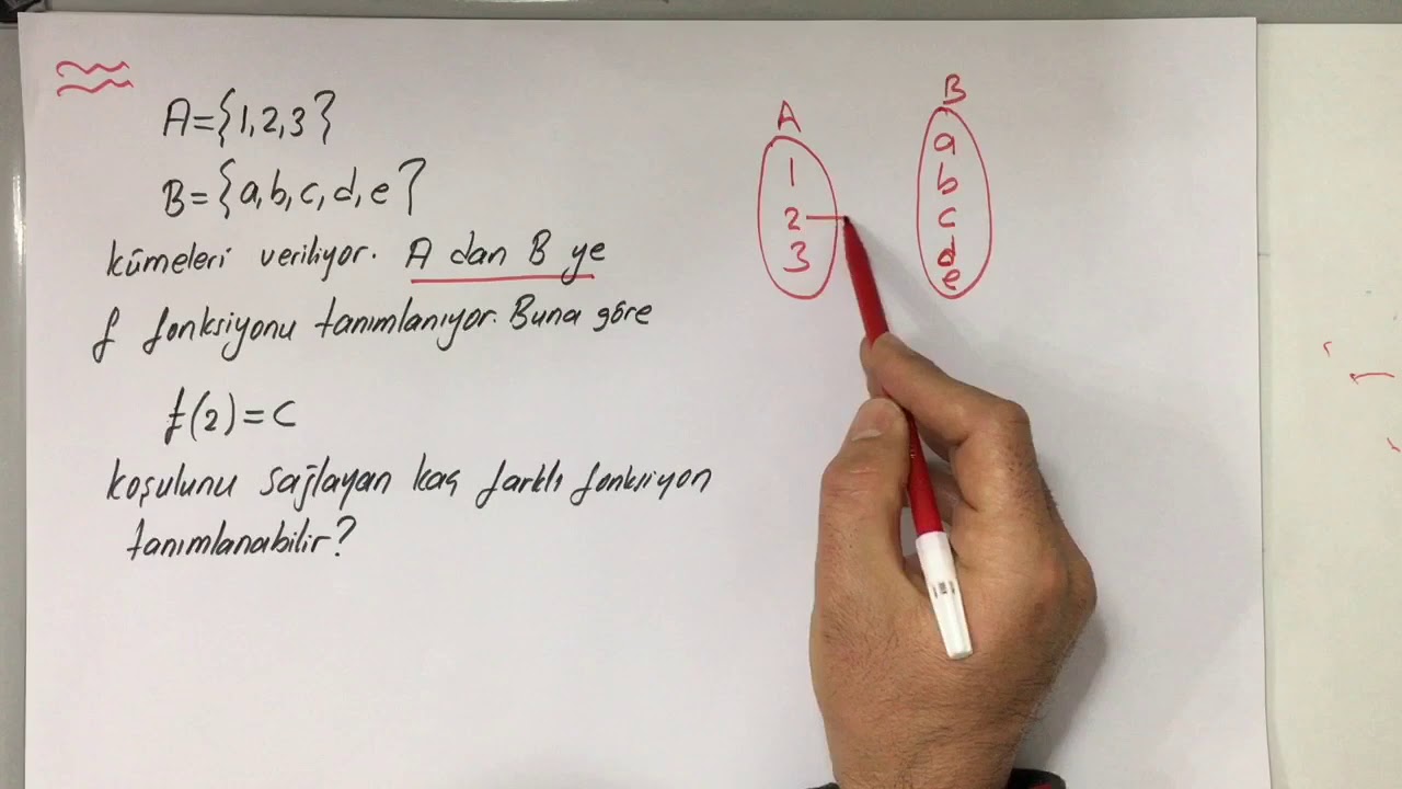 Fonksiyonlar 3 (fonksiyon olma ve fonksiyon sayısı)(TYT-AYT)