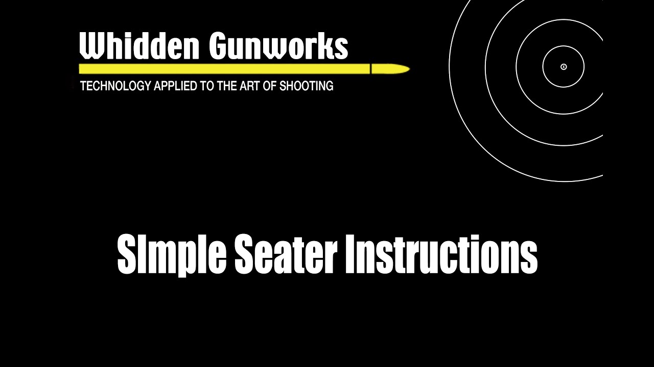 Simple Seater Instructions