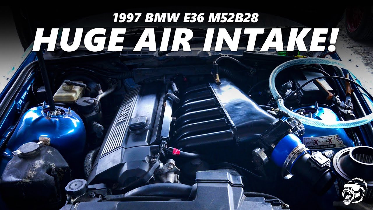NEW HUGE AIR INTAKE BMW E36 M52B28 ENGINE! Part 1 | BMW E36 Ep.8 #bmw #bmwe36 #e36 #intake