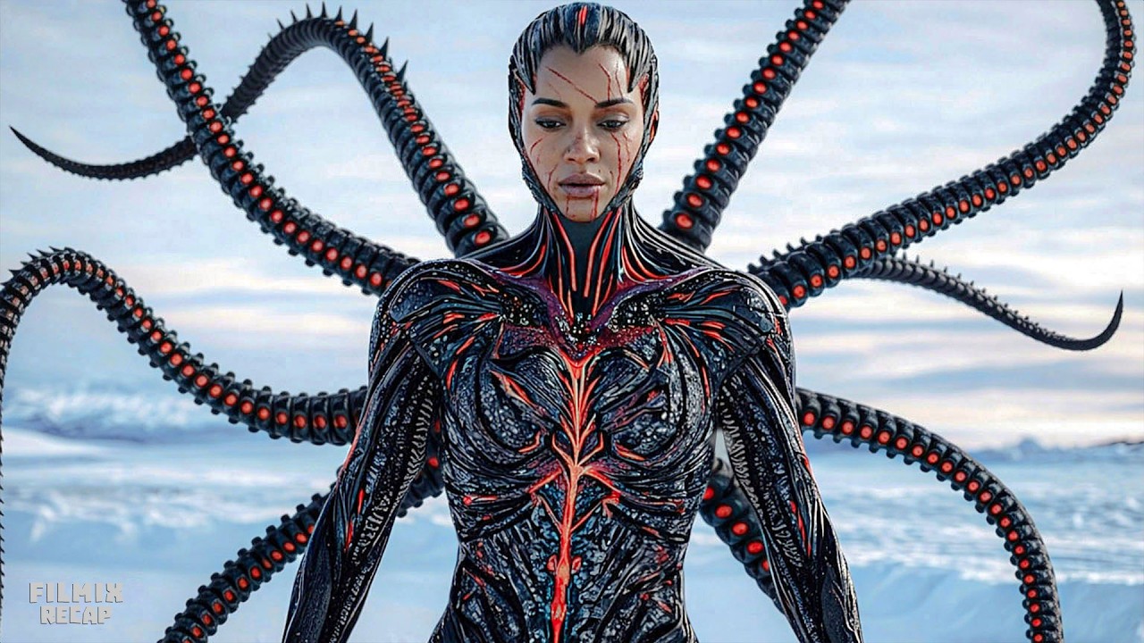 After a Helicopter Crash, She Discovers Aliens Hidden Deep Inside a Mountain Cave.