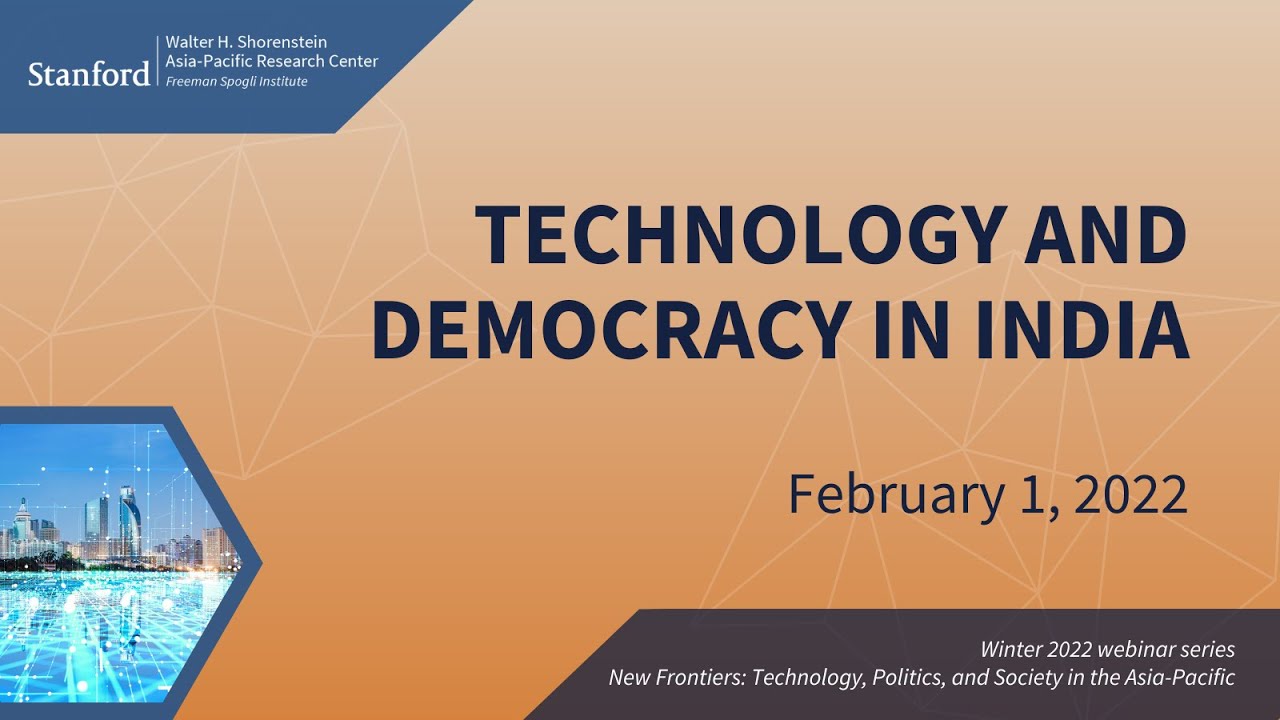 Technology and Democracy in India | Arun Mohan Sukumar and Julie Owono