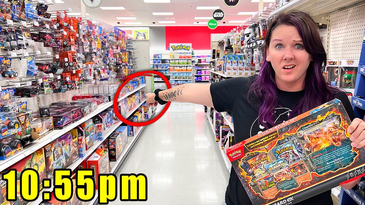 LATE AT NIGHT POKEMON CARD HUNT IN TARGET! (Lucky Find)