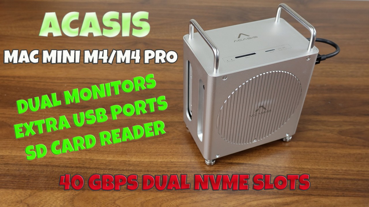Док-станция MAC Mini M4: ACASIS 40 Гбит/с