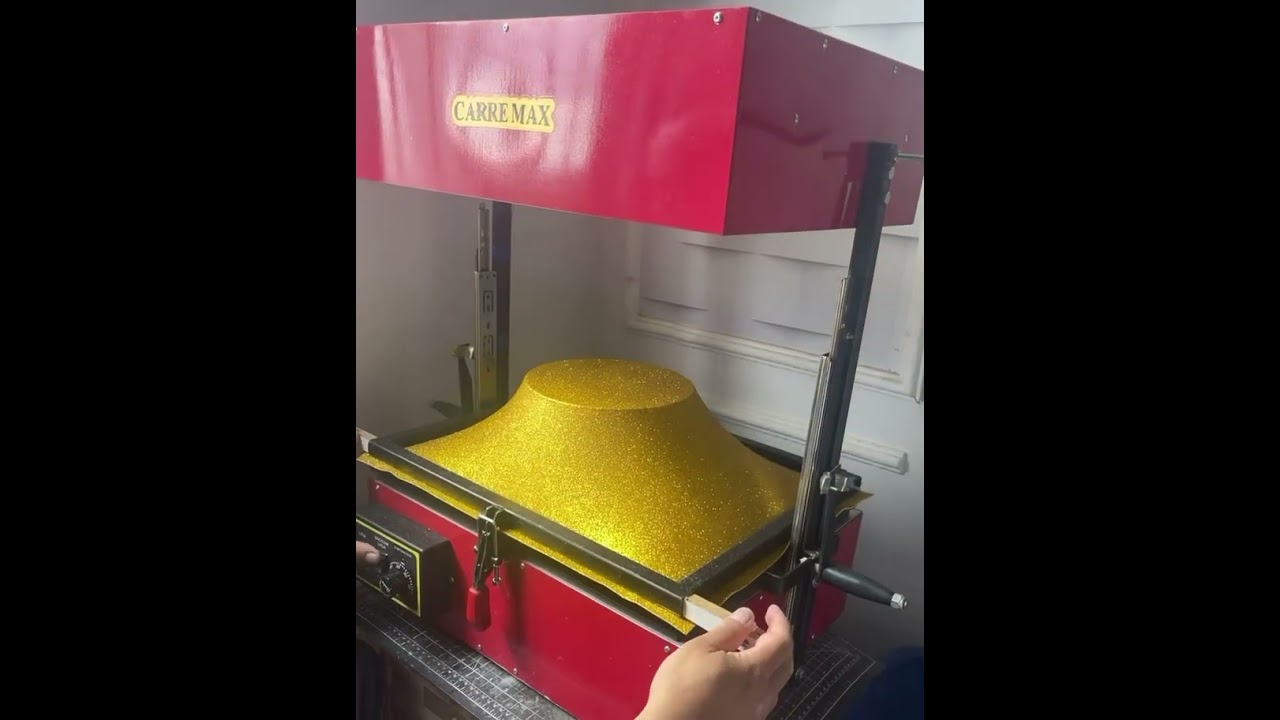 M&aacute;quina para encapar bases de isopor para bolo fake