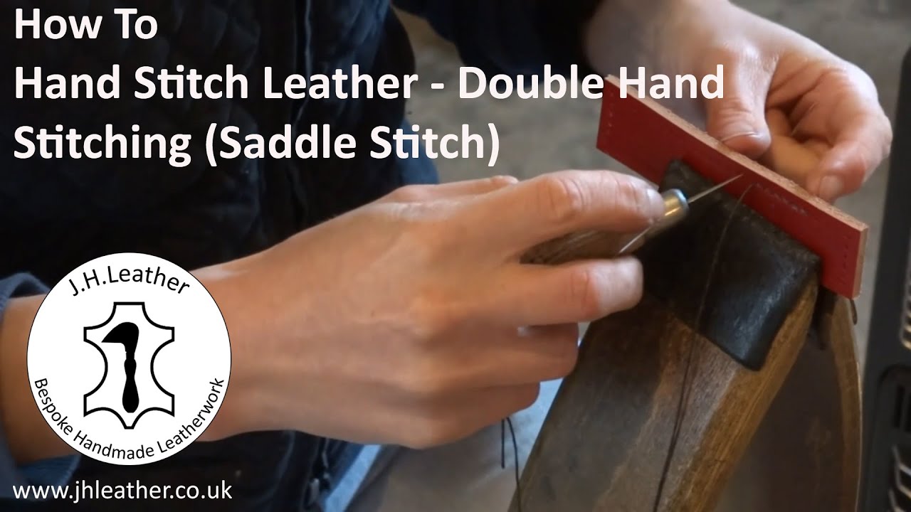 Hand Stitching Leather - Double Hand Stitching (Saddle Stitch)
