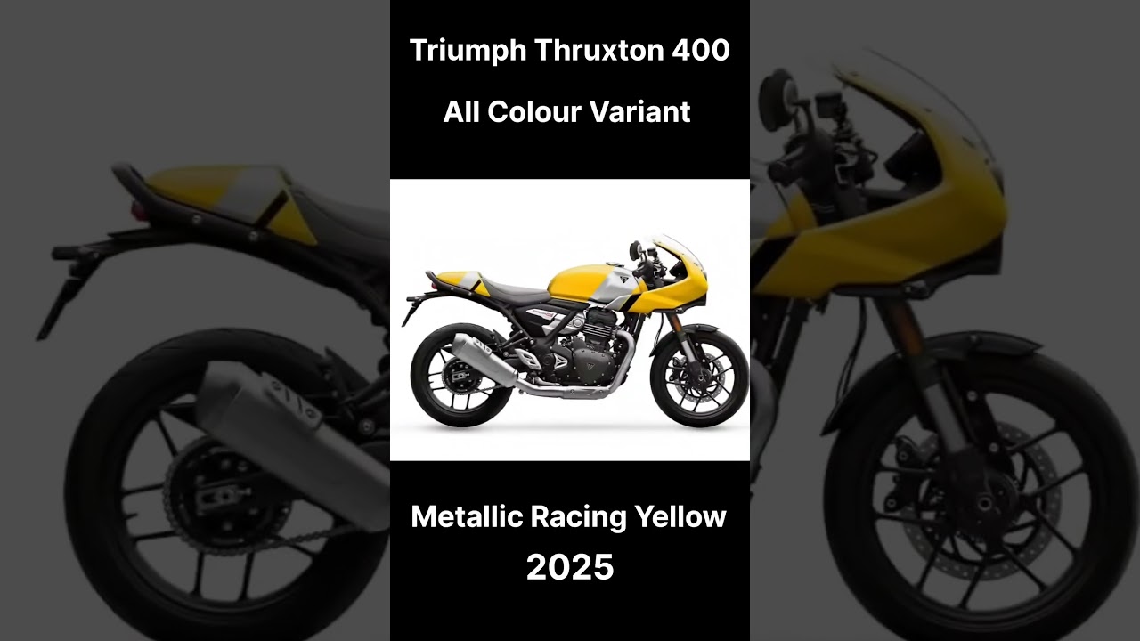 Newly Launched Triumph Thruxton 400 All Colour Variant
