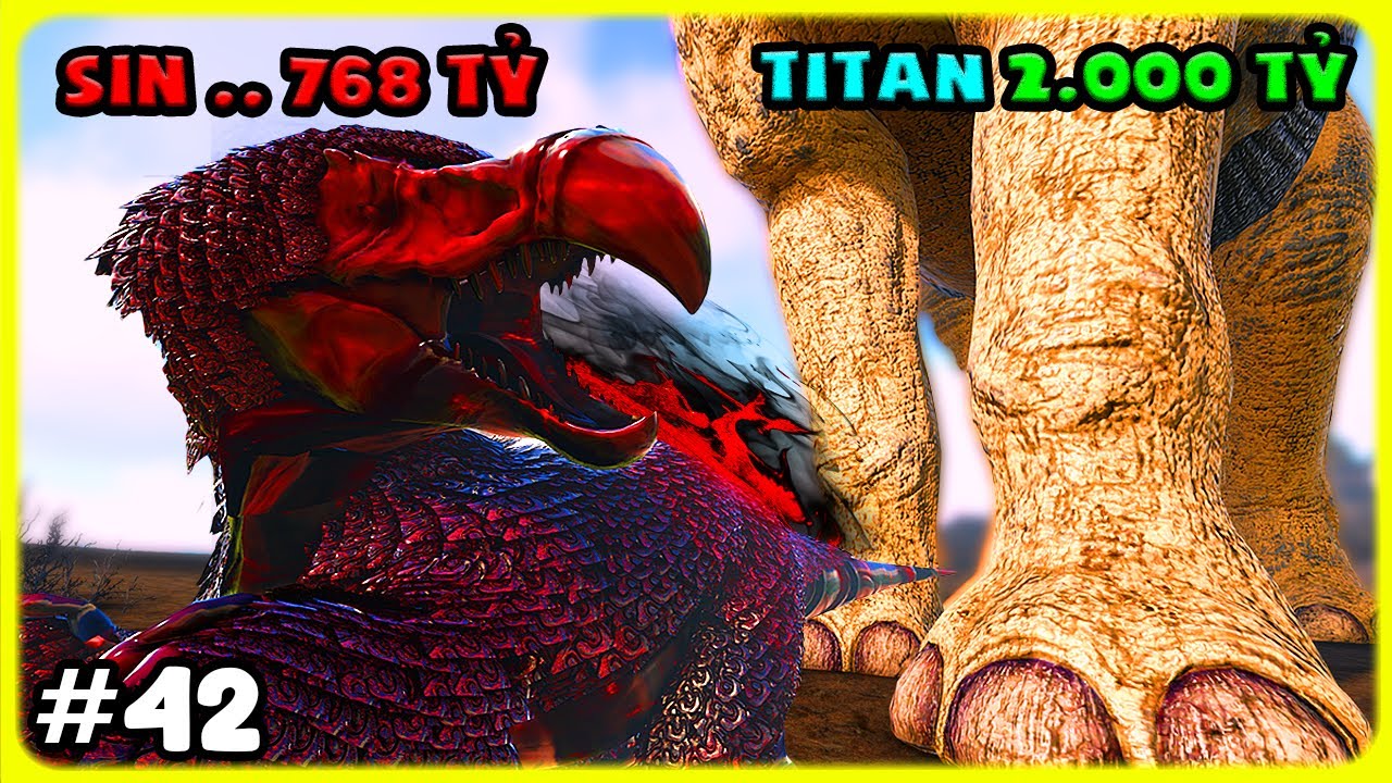 ARK OMEGA NEW #42 MÌNH TIẾN HÓA TITAN KHỔNG LỒ ĐẠI CHIẾN BOSS SIN HẮC ÁM - TÝ TIỀN TỈ