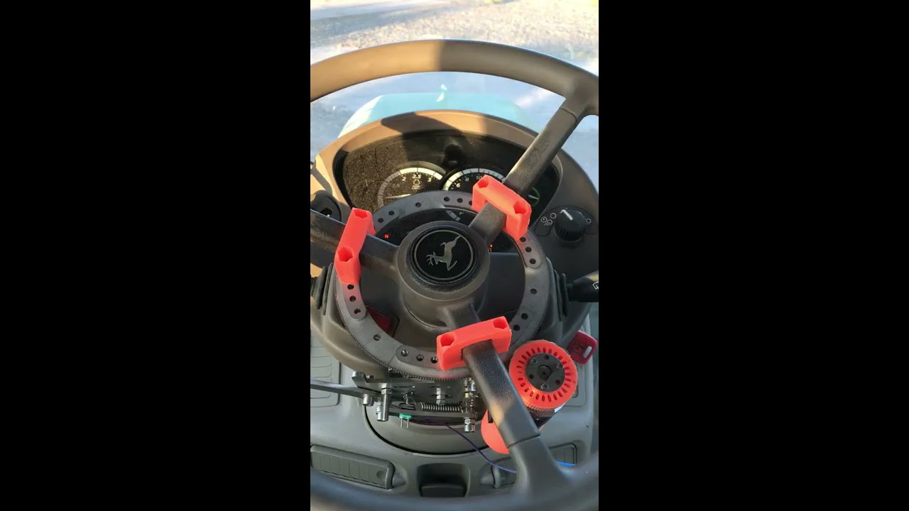 AgOpenGPS V4 : premier tour de Volant ,  first trial steering wheel #Shorts