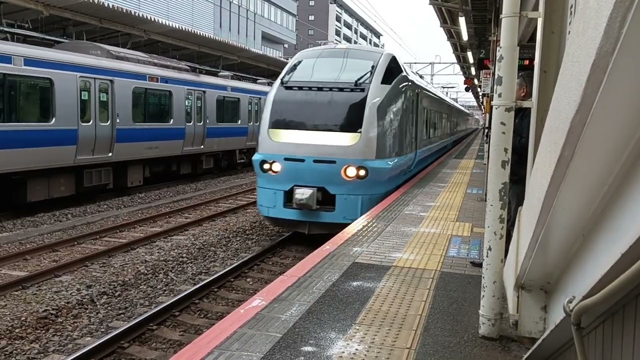 常磐線と特急常磐鎌倉号