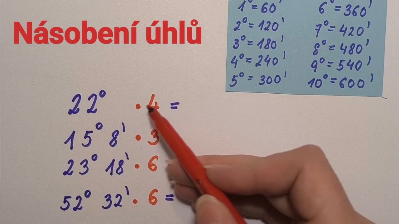 Násobení úhlů