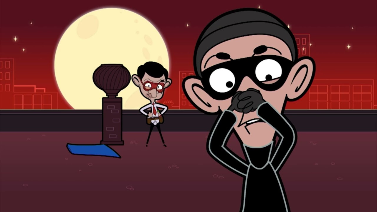 Super Bean detiene a un ladrón | Mr Bean | Wildbrain Niños