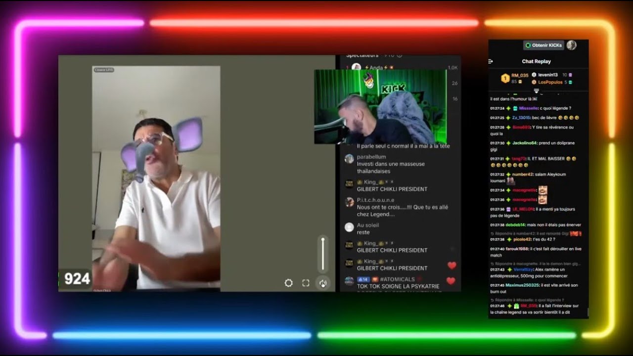 Loumani officiel  Watch on Live #kick & Gilbert Chikli 😂