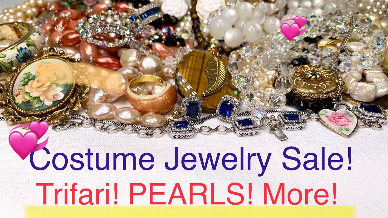 🌹 Costume Jewelry SALE! + 925 Spinel & Keshi Pearls! #JewelrySale #vintageJewelry #keshi #Spinel