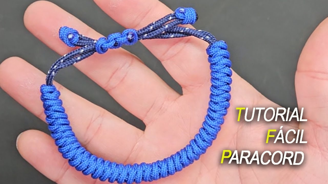 Micro pulsera paracord nudo, serpiente muy fácil de hacer.
