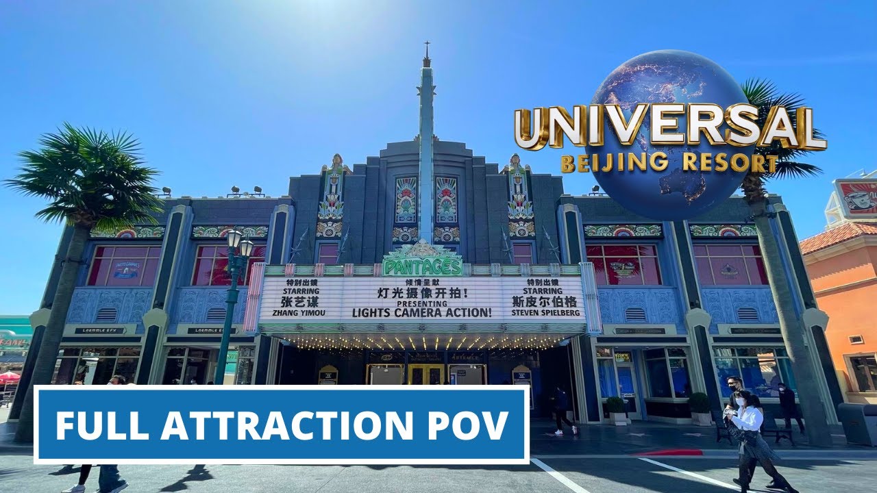Lights Camera Action! Full Attraction & Queue POV - Universal Studios Beijing - English Subtitles