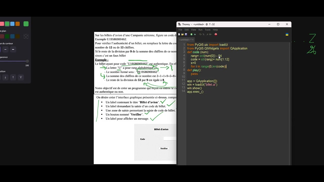 Devoir Bac Pratique Informatique Bac Sc, Math n Tech  Tunisie 2026