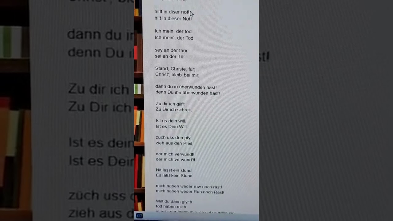 Pestlied von Zwingli erster Teil