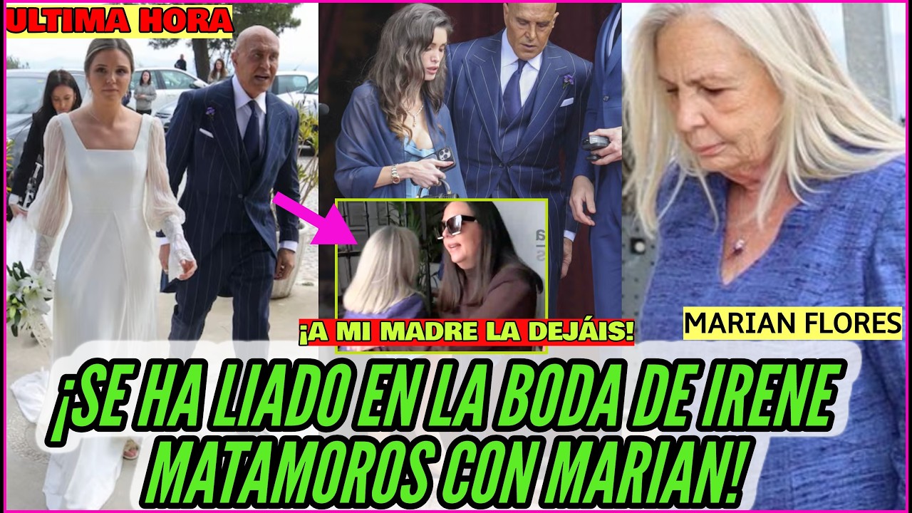 💥POL&Eacute;MICA! EN LA BODA IRENE MATAMOROS HIJA KIKO MATAMOROS CON MARIAN FLORES EN LA IGLESIA Y LAURA