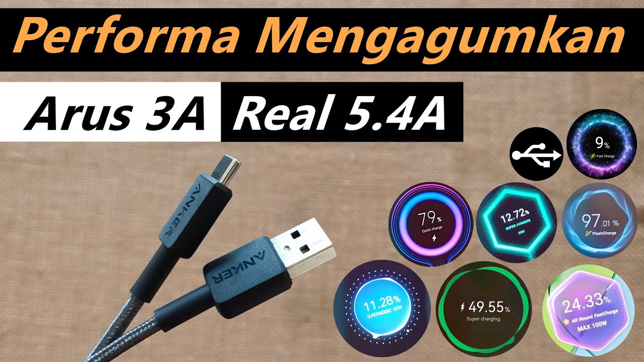 Tes Anker 322 Output Arus Terbaik! Flash Charge | SuperVOOC | All Round FastCharge | QC AFC SCP