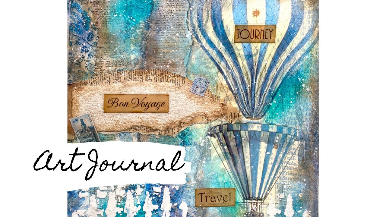 Collage Art Journal - EASY - Use Your Stash!