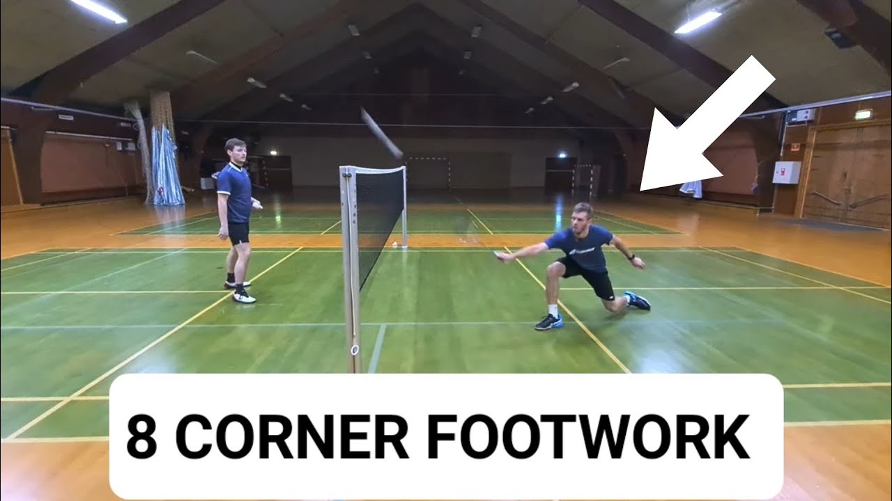 6 Corner Footwork - OFFENSIVE and DEFENSIVE variations, STEP BY STEP 🏸