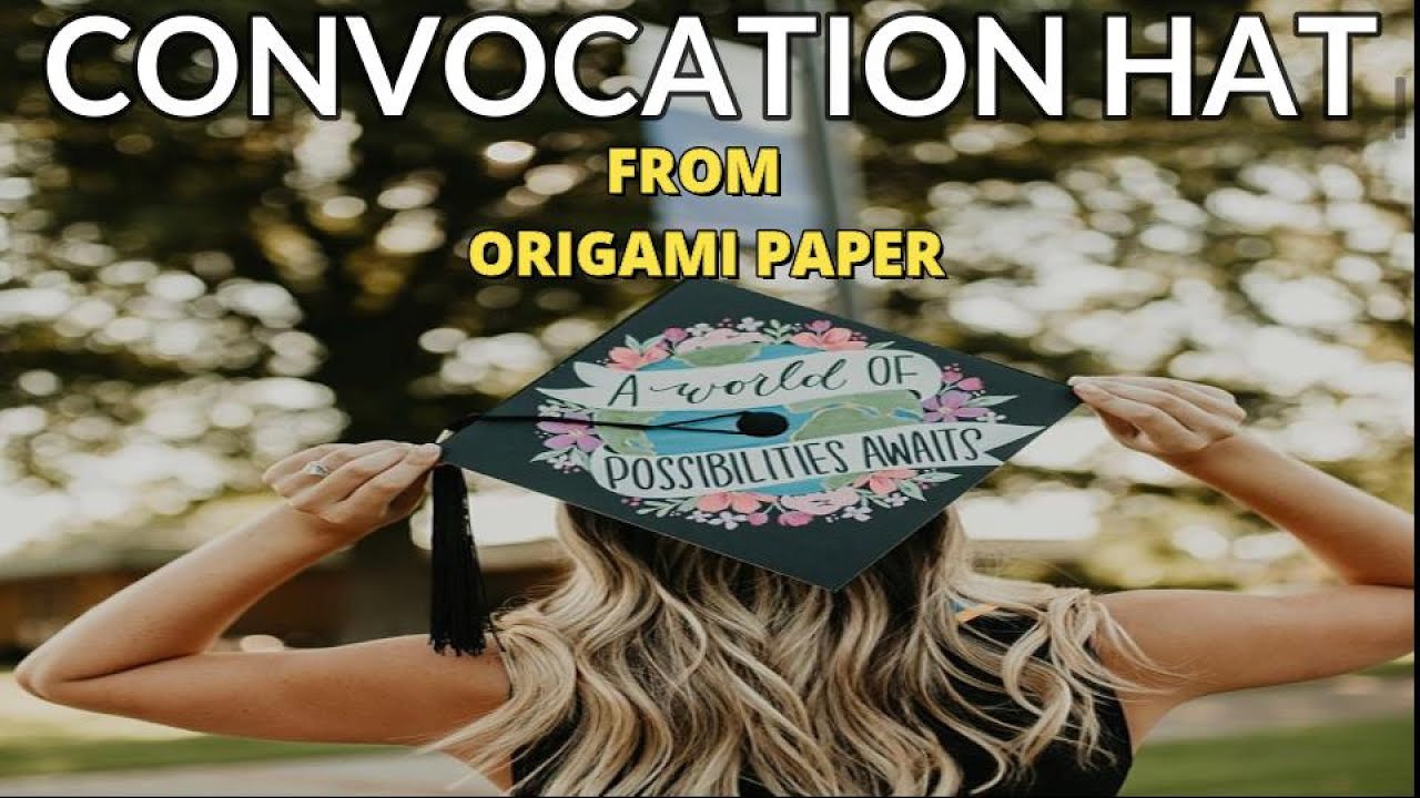 🎓🎓How To Make Graduation Hat From Origami Paper||Easy Diy College Convocation Cap Ideas🎓🎓